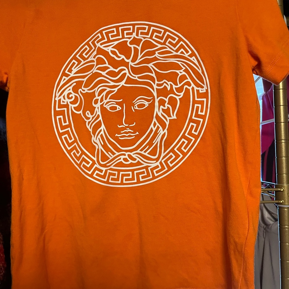 Versace Orange Medusa T-Shirt